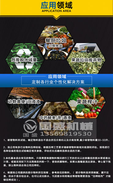 螺旋壓榨機(jī)應(yīng)用范圍 螺旋壓榨機(jī)應(yīng)用范圍